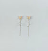 Butterfly drop earrings